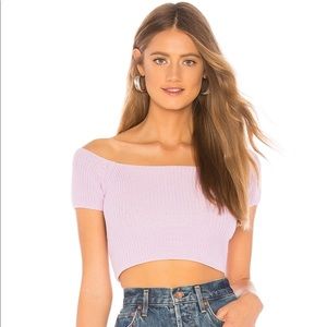 Lovers + friends jet sweater top
